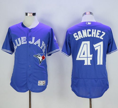 Blue Jays #41 Aaron Sanchez Blue Flexbase Authentic Collection Stitched MLB Jersey - Click Image to Close